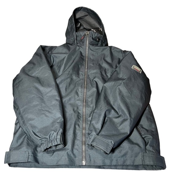 Aigle 1853 Heavy Set Full Zip Hooded Green Bomber Jacket Arm Patch Mens Size XL - Picture 3 of 9